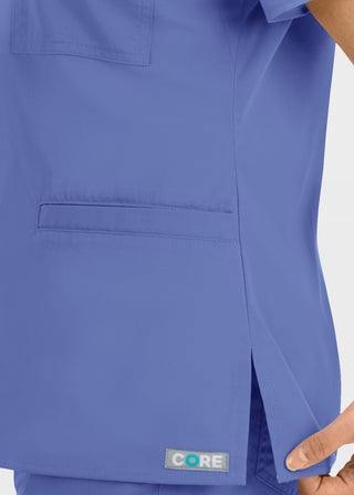 Maevn Core Women's Curved V-neck Top