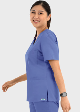 Maevn Core Women's Curved V-neck Top