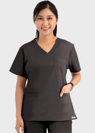 Maevn Core Women's Curved V-neck Top