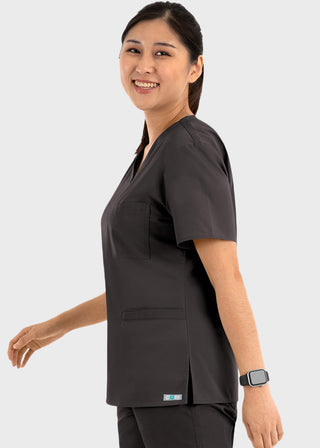 Maevn Core Women's Curved V-neck Top