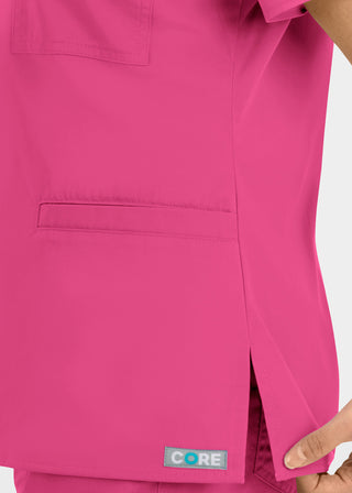 Maevn Core Women's Curved V-neck Top