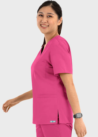 Maevn Core Women's Curved V-neck Top