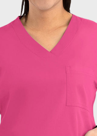 Maevn Core Women's Curved V-neck Top