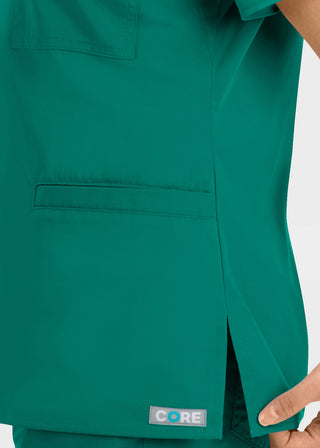 Maevn Core Women's Curved V-neck Top