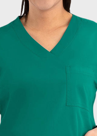 Maevn Core Women's Curved V-neck Top