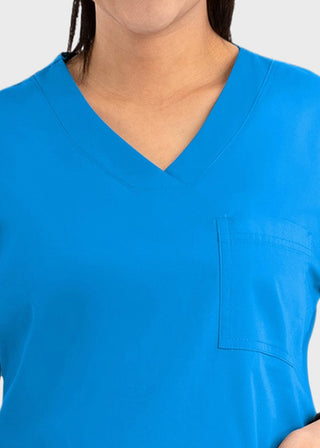 Maevn Core Women's Curved V-neck Top