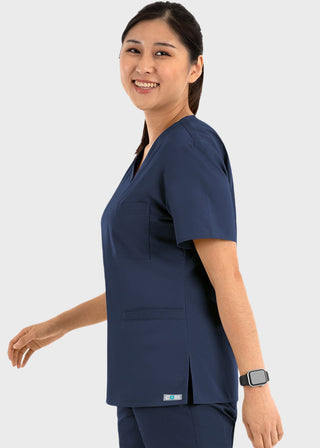 Maevn Core Women's Curved V-neck Top