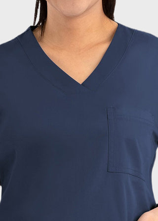 Maevn Core Women's Curved V-neck Top