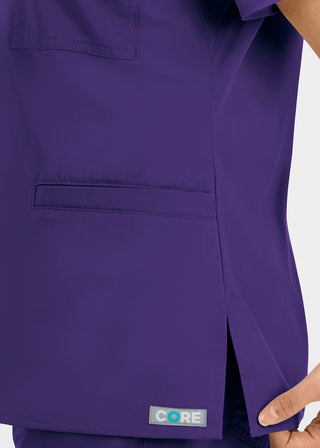 Maevn Core Women's Curved V-neck Top