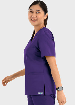 Maevn Core Women's Curved V-neck Top