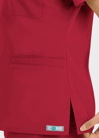 Maevn Core Women's Curved V-neck Top