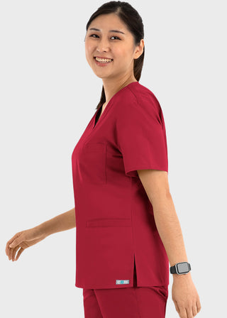 Maevn Core Women's Curved V-neck Top