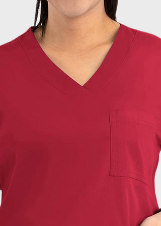 Maevn Core Women's Curved V-neck Top