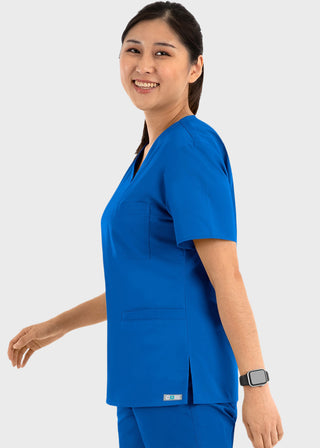 Maevn Core Women's Curved V-neck Top