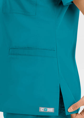 Maevn Core Women's Curved V-neck Top