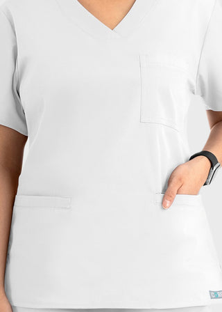 Maevn Core Women's Curved V-neck Top