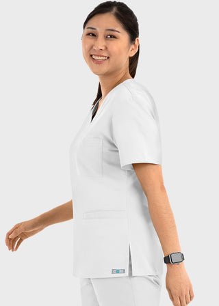 Maevn Core Women's Curved V-neck Top