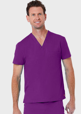 Maevn Red Panda Unisex Solid Scrub V-Neck Top