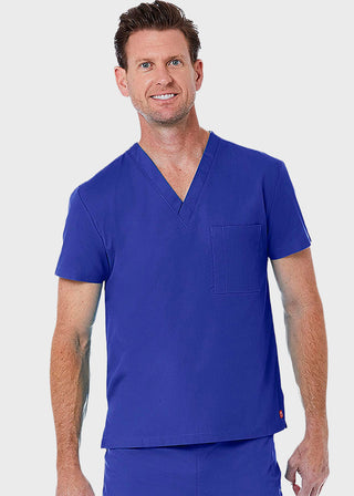 Maevn Red Panda Unisex Solid Scrub V-Neck Top