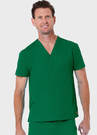 Maevn Red Panda Unisex Solid Scrub V-Neck Top