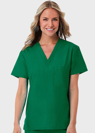 Maevn Red Panda Unisex Solid Scrub V-Neck Top