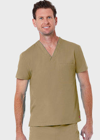 Maevn Red Panda Unisex Solid Scrub V-Neck Top