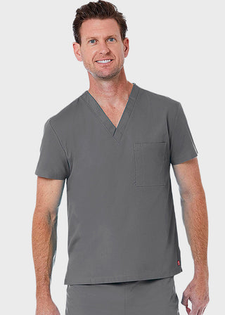 Maevn Red Panda Unisex Solid Scrub V-Neck Top