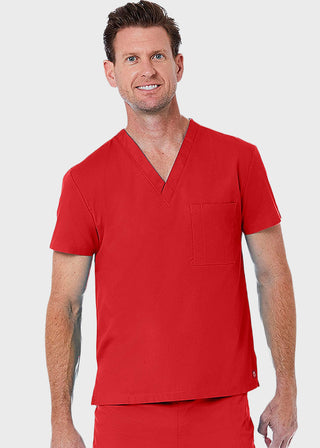 Maevn Red Panda Unisex Solid Scrub V-Neck Top