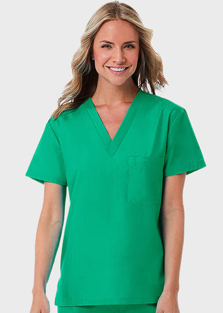 Maevn Red Panda Unisex Solid Scrub V-Neck Top