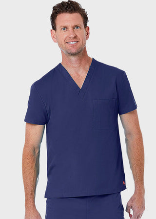 Maevn Red Panda Unisex Solid Scrub V-Neck Top