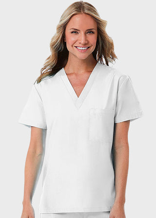 Maevn Red Panda Unisex Solid Scrub V-Neck Top