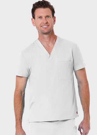 Maevn Red Panda Unisex Solid Scrub V-Neck Top