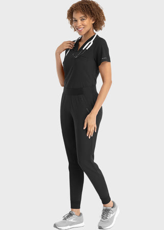 Maevn Women Banded V-Neck Top