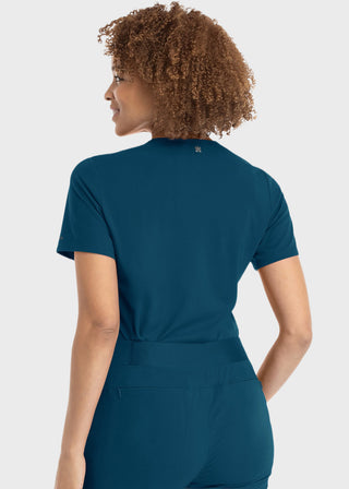 Maevn Women Banded V-Neck Top