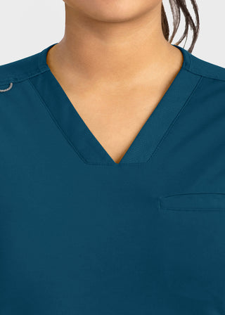 Maevn Women Banded V-Neck Top