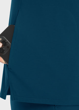 Maevn Women Banded V-Neck Top