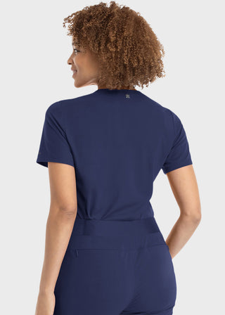 Maevn Women Banded V-Neck Top