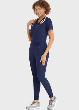 Maevn Women Banded V-Neck Top