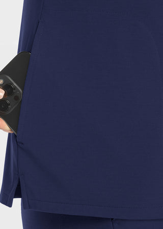 Maevn Women Banded V-Neck Top