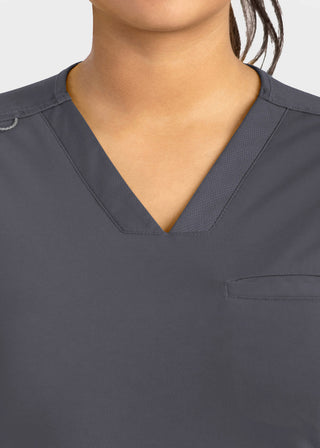 Maevn Women Banded V-Neck Top