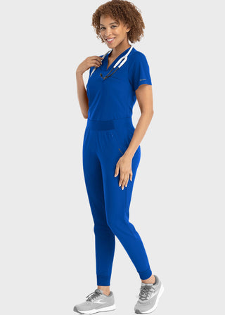 Maevn Women Banded V-Neck Top