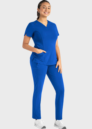 Maevn Women's Curved V-Neck Top