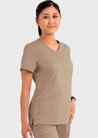 Maevn Blossom Signature Women's Mesh Pocket Mock Wrap Top