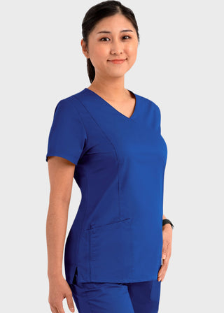 Maevn Blossom Signature Women's Mesh Pocket Mock Wrap Top