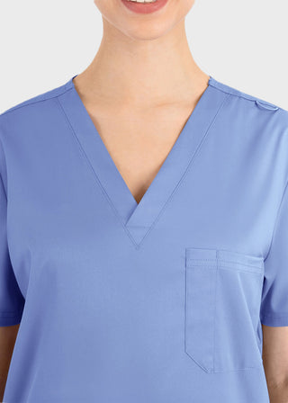 Maevn Matrix Unisex V-Neck Solid Scrub Top