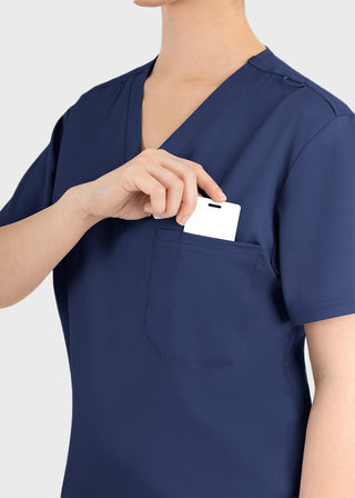 Maevn Matrix Unisex V-Neck Solid Scrub Top