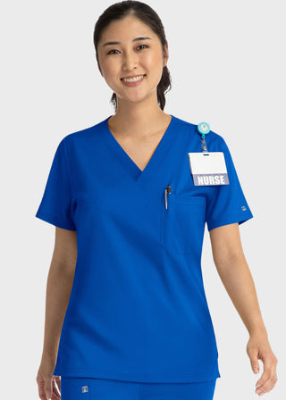 Maevn Matrix Unisex V-Neck Solid Scrub Top