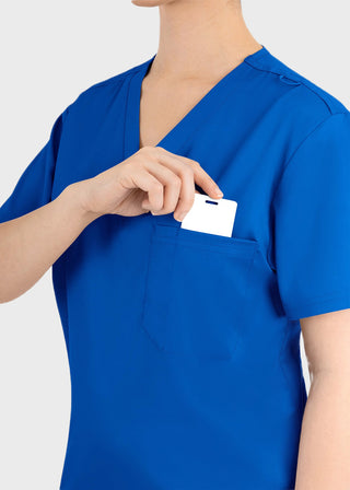 Maevn Matrix Unisex V-Neck Solid Scrub Top