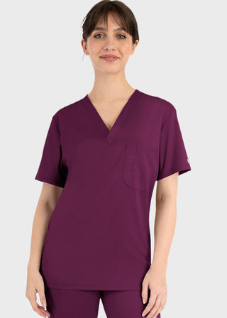 Maevn Matrix Unisex V-Neck Solid Scrub Top