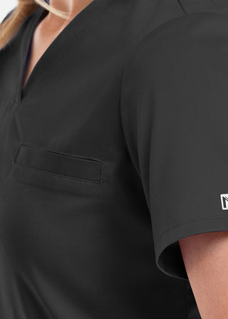 Maevn Matrix Women's V-neck Tucki In Top